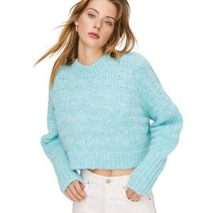 Artizia Wilfred Lune Alpaca Sweater Oceanic Teal XS Cropped Pullover